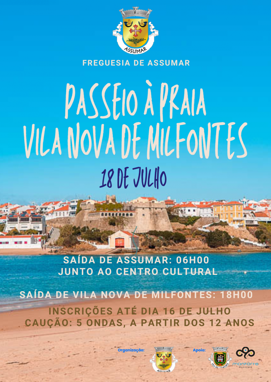 Passeio &agrave; Praia Vila Nova de Milfontes